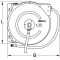 KS TOOLS Automatischer Druckluftschlauch-Aufroller, &Oslash; 10mm x 15m